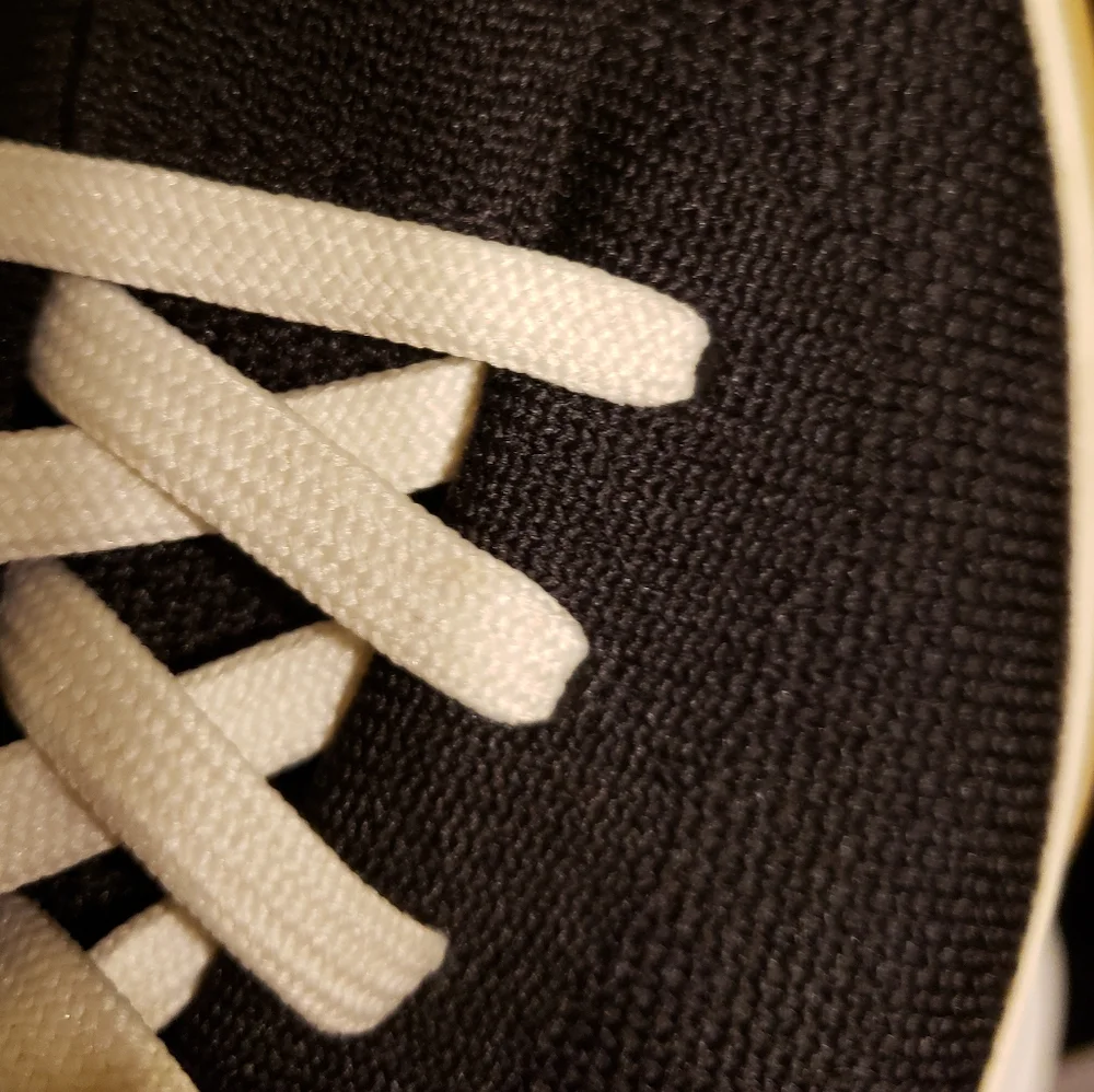 Rothy's Mesh Sneakers in Black, White, & Blue - Picture 3 of 5